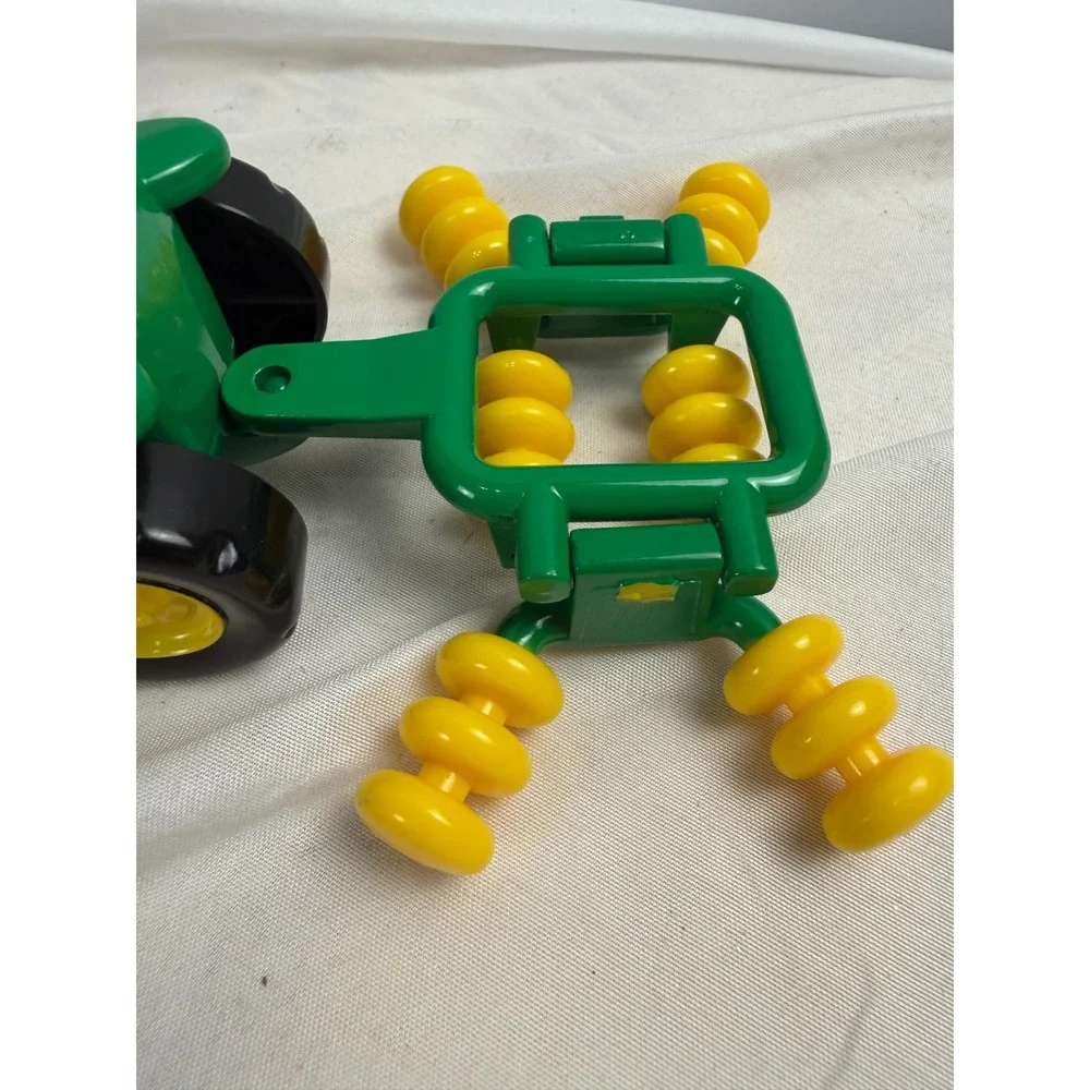 John Deere Ertl Johnny Tractor and Corey Combine Toy Set with Attachment